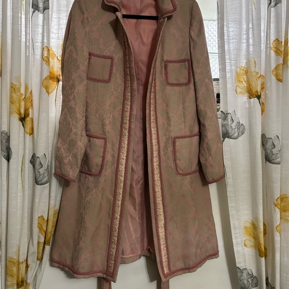 Chic Pink Women's Trench Coat - Picture 1 of 8